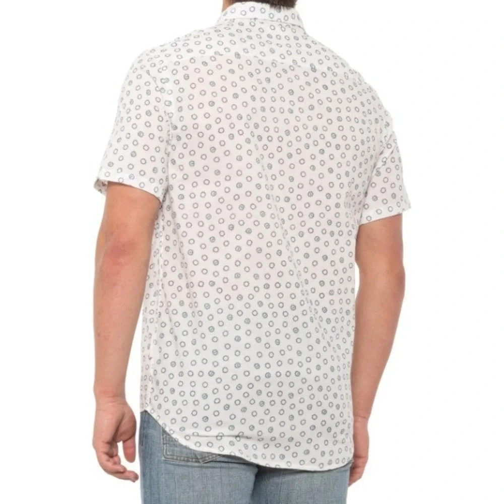 Quiksilver Shirt Mens Size Small Buck Shot Woven Shirt - Short Sleeve New